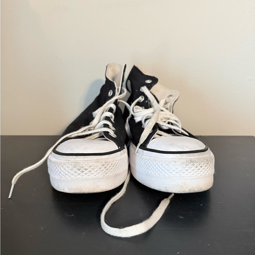 Converse Black and White All Star Sneakers - Picture 2 of 3